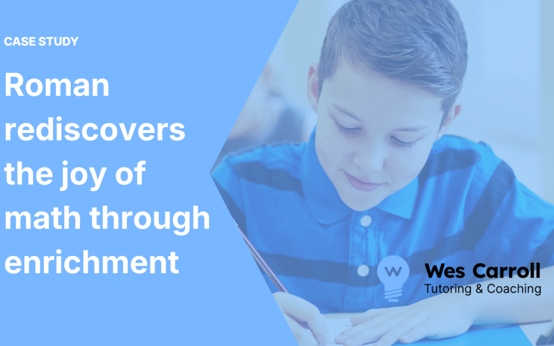 Rediscovering the joy of math through enrichment